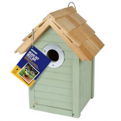 Beach Hut Nest Box – Sage Green