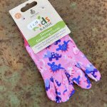 Pink Dinosaur Kids Gardening Gloves
