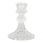 Glass Candlestick Clear
