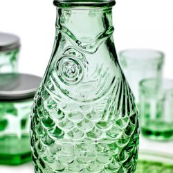 Green Transaparent Bottle – Fish & Fish Tableware Collection