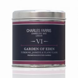 Charles Farris Signature Tin Candle – Garden of Eden