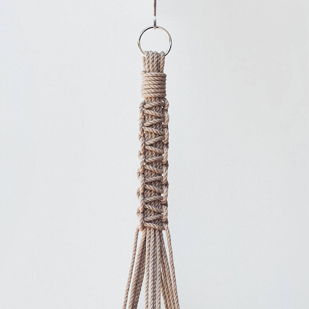 Macrame Hanger Flat Natural (Without Pot) The
