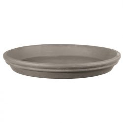 Round Terracotta Saucer – Graphite