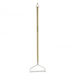 Stainless Steel Long Handled Soil Rake