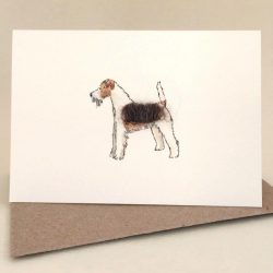Mini Terrier Fox Card