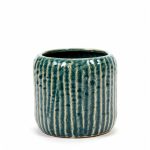 FLOWER POT M BLUE GREY SIXTIES