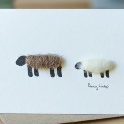 Mini Brown & White Sheep