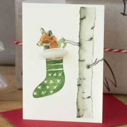 Mini Fox in stocking