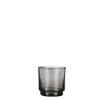 Adia glass grey – h8.5xd9.5cm