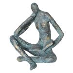 RESIN READING MAN DECO