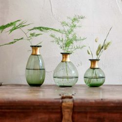 Miza Mini Glass Vase – Green