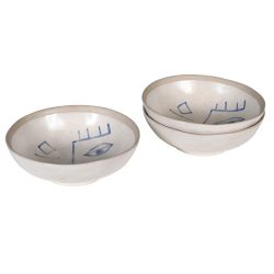 ABSTRACT FACE BOWLS 17CM