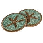 DISCON H.BEADED STAR COASTERS