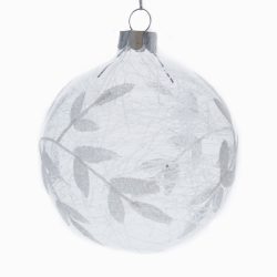 Clear Glass Ball w Glass Shreds