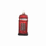 Painted Glass Telephone Box Decoration