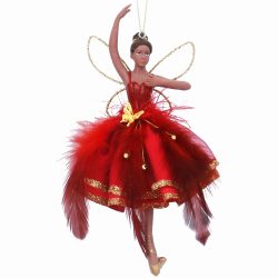 Black Resin Fairy Decoration