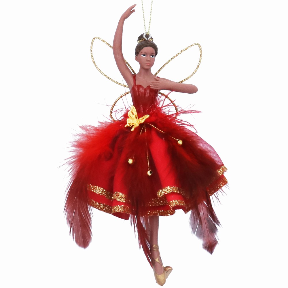 Black Resin Fairy Decoration