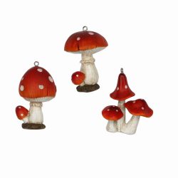 Resin Toadstool Decorations