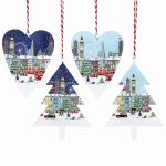 London Scene Tin Heart/Tree