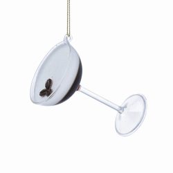 Glass Espresso Martini Decoration