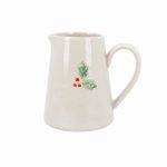 Stoneware Mini Jug w Holly