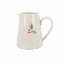 Stoneware Mini Jug w Holly