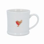 Stoneware Mini Mug with Robin