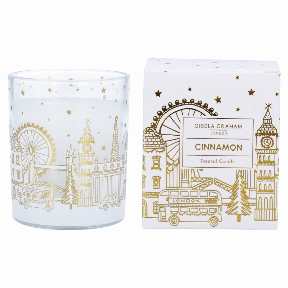 Gold London Scene Scented Boxed Candle