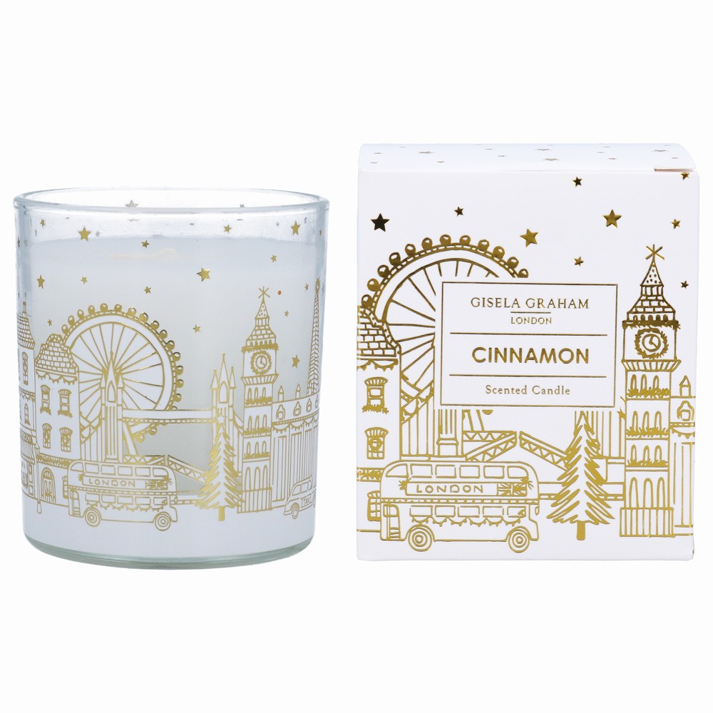 Gold London Scene Scented Boxed Candle Large