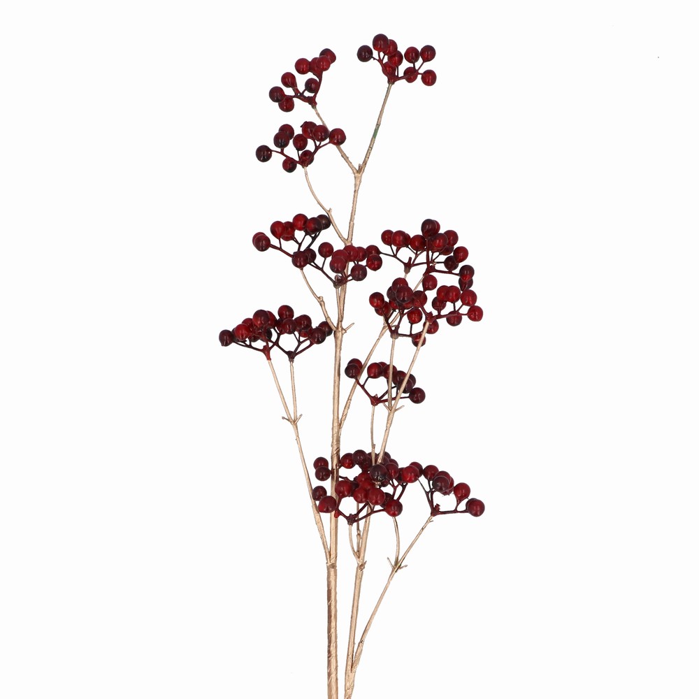 Red Mini Berry/Gold Stem Branch
