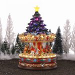 Carousel with Christmas Tree Top