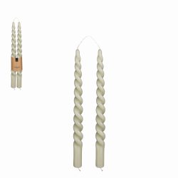 Twist dinner candle l. green