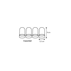 Decoration – Santa, Snowman & Tree Domes - Image 2