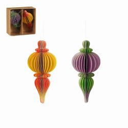 Ornament – Finial Yellow & Green