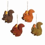 Decoration Ornament – Squirrel (Terra, Green, Orange)