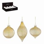 Ornament Ball Onion Drop – Glass Gold