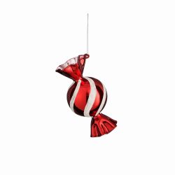 Ornament Candy Glass – Red