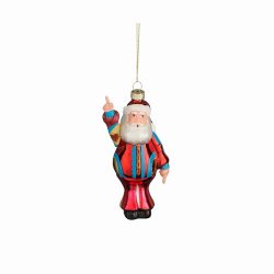 Disco Ornament – Santa Glass