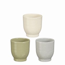 Lisa Pot Round – Beige Grey Green