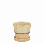 Josh Pot With Saucer – Beige