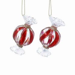 Clear Red Glass Sweet