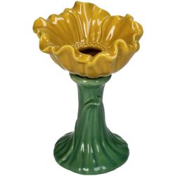 Vase Poppy Fine Earthenware Yellow