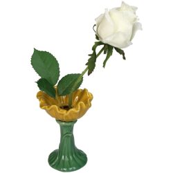 Vase Poppy Fine Earthenware Yellow
