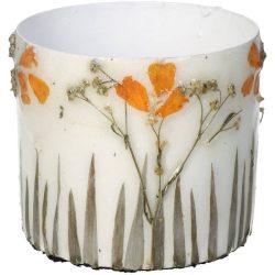 Planter Dried Flowers Ivory