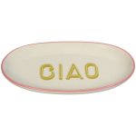Plate Oval Ciao Stoneware White