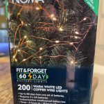 200 Warm White LED Copper Wire Lights