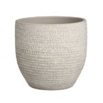 Carrie Pot Round Light Grey