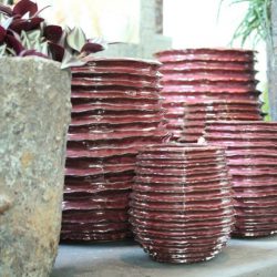 Pot with Rings – Pink