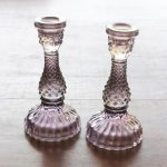 Glass Candlestick Tilda – Heather