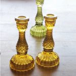 Glass Candlestick Tilda – Amber